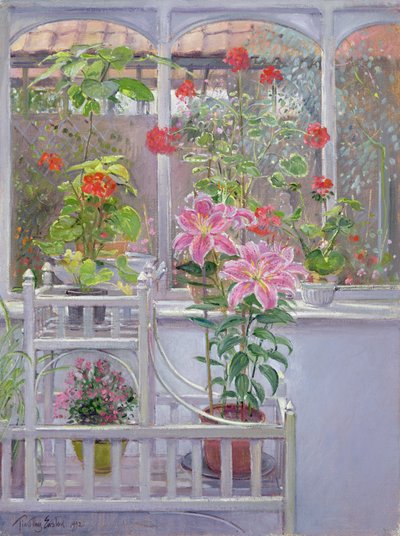 Through the Conservatory Window, 1992 by Timothy Easton